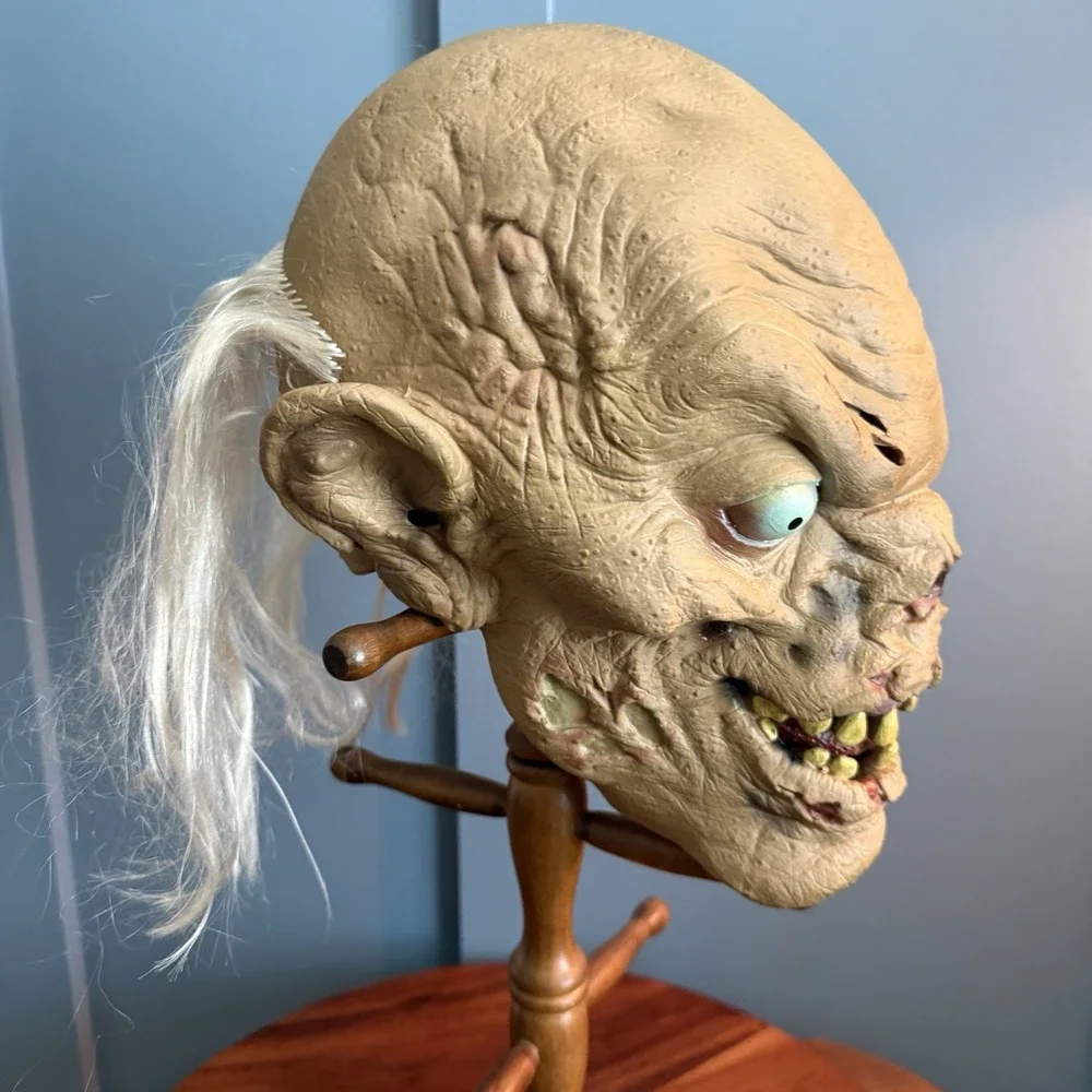 Vintage 90's Tales From the Crypt Keeper Latex Mask Halloween Horror Creepy